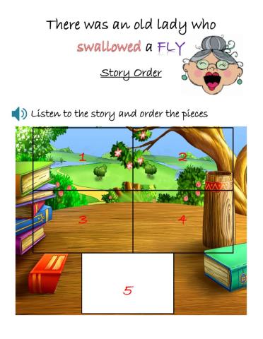 There was an old lady who swallowed a Fly Story Order