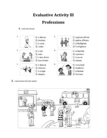 Evaluative Activity lll second grade