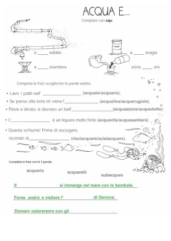5  -  Le parole bagnate  - ACQUA