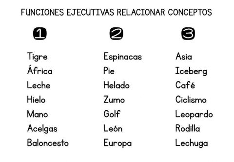 Relacionar conceptos 3