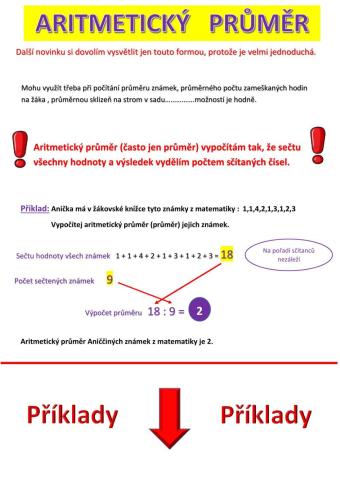 Aritmetický průměr