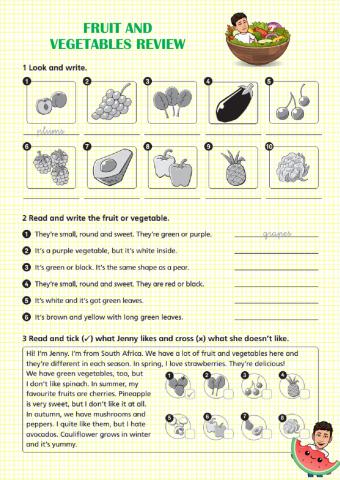 Fruit and vegetables