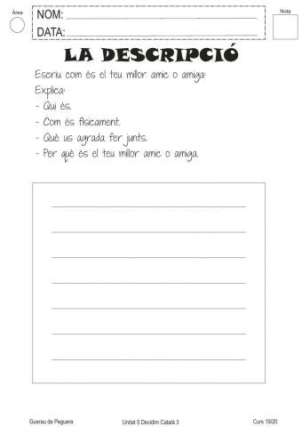 La descripció