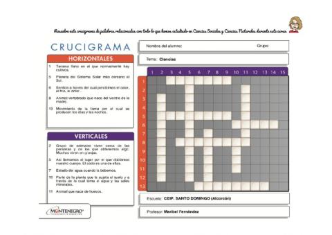 Repaso con crucigramas