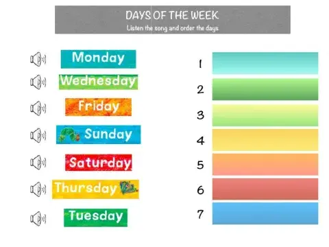 Days of the week