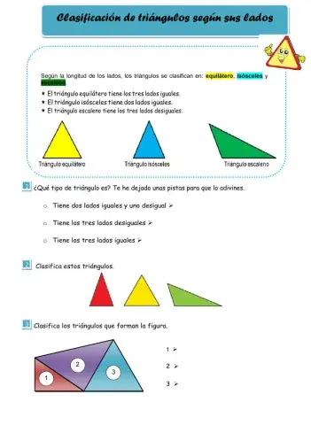 Clasificación de triángulos