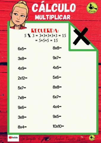 Multiplicamos por una cifra