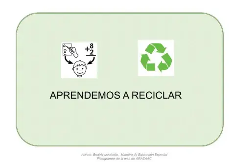 Aprendemos a reciclar
