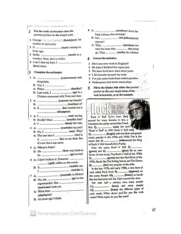 Present perfect vs simple past practice