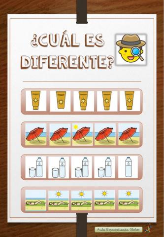 ¿Cuál es diferente? Verano