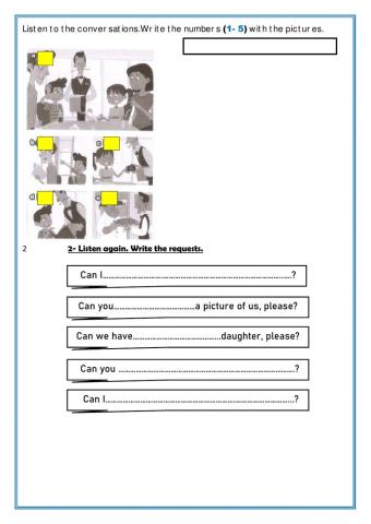 Listen to the conversations