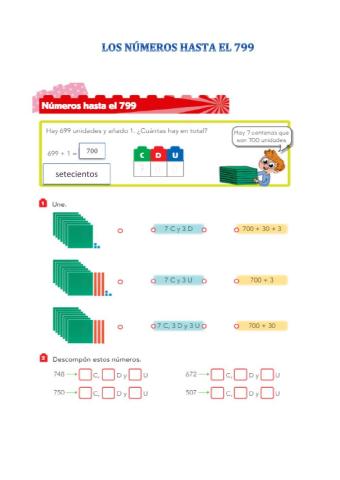 Números hasta 799