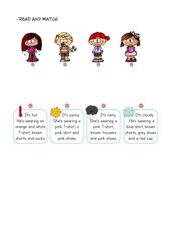 Listen, read and match