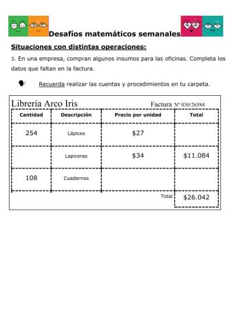 Desafios semanales