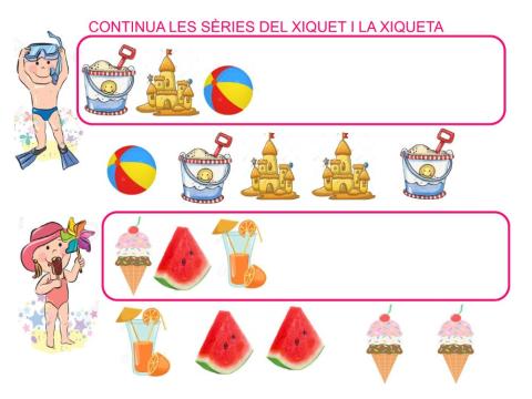 Continua les sèries de 3 elements de l'estiu