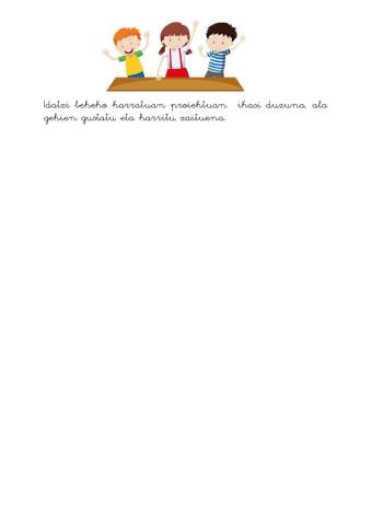 Giza gorputza zer ikasi duzu