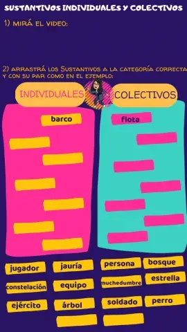 Sustantivos individuales y colectivos