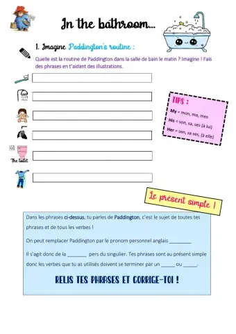 In the bathroom with Paddington