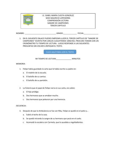 Sangre de campeones cap iii