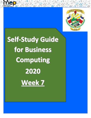 Self-Study Guide -7 Business Computing CALUFA