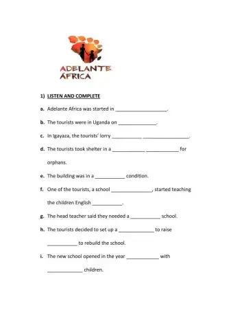 Charity - Listening Activity