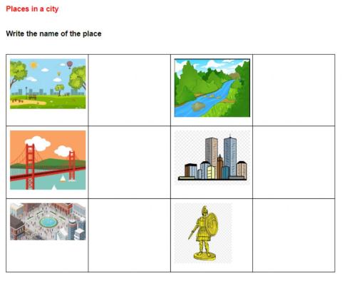 Places in a city