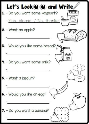 4.10. Food and Drinks - Let’s Look and Write