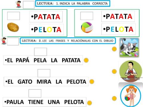 Lectura de palabras y frases