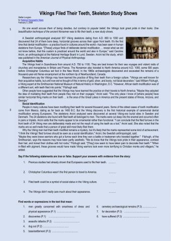 Groovy Viking Teeth?