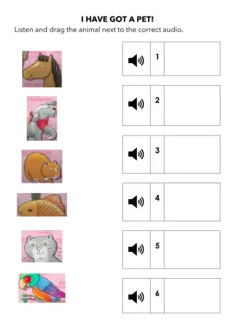 Have you got a pet? Listening