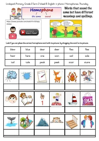 English Term 2 Week 8 :Grade 3 Thursday: 2020