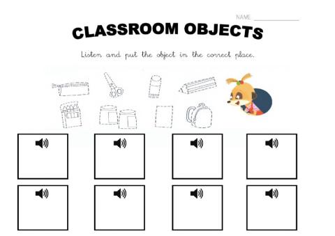 Classroom objects (MIMI)