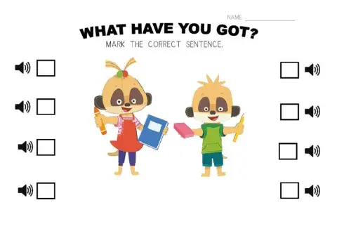 What have you got? (MIMI)