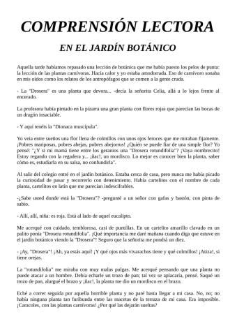 Comprensión lectora