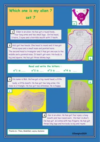 Which one is my alien ? Set 7