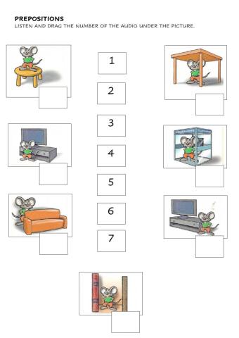Prepositions - Listening