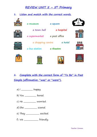 5th Primary - Review Unit 3