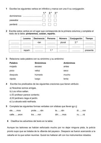 Lengua 6 Tercer trimestre