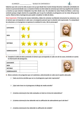 pictograma notas mates