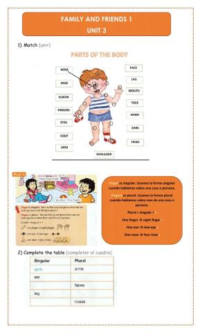 Family and friends 1 unit 3