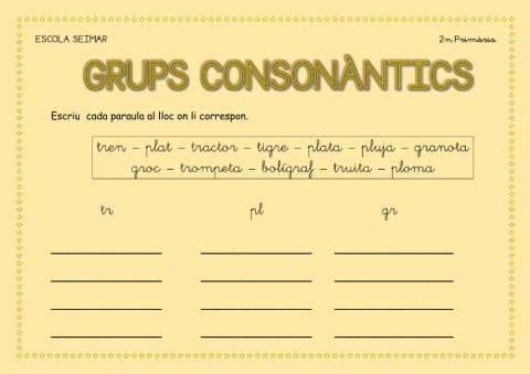 Grups consonàntics