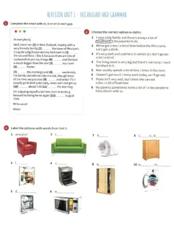 Revision Grammar and Vocabulary PET