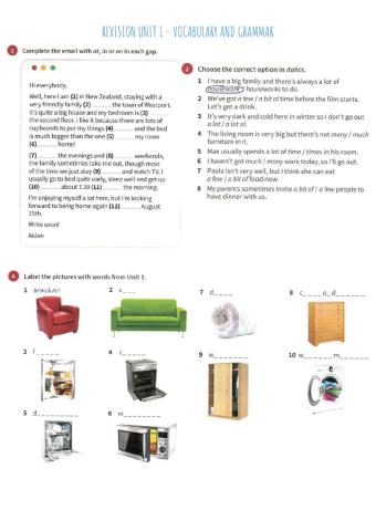 Revision Grammar and Vocabulary PET