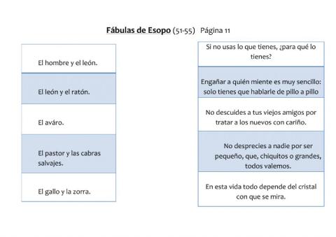 Fábulas de Esopo (51-61)