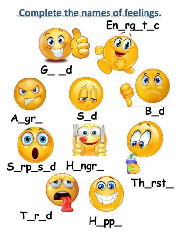 Feelings with emojis
