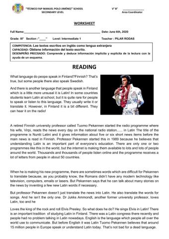 READING INTERMEDIATE1