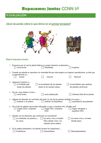 Repasamos juntos CCNN 5º - 1ª evaluación