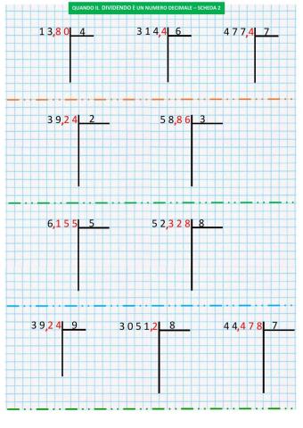 Divisioni in colonna