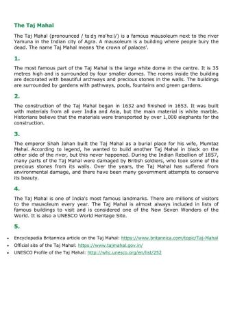 Reading comprehension 4º eso