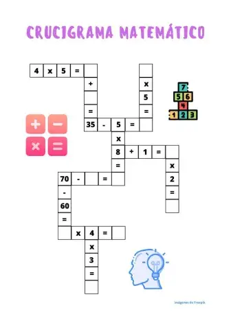 Crucigrama matemático